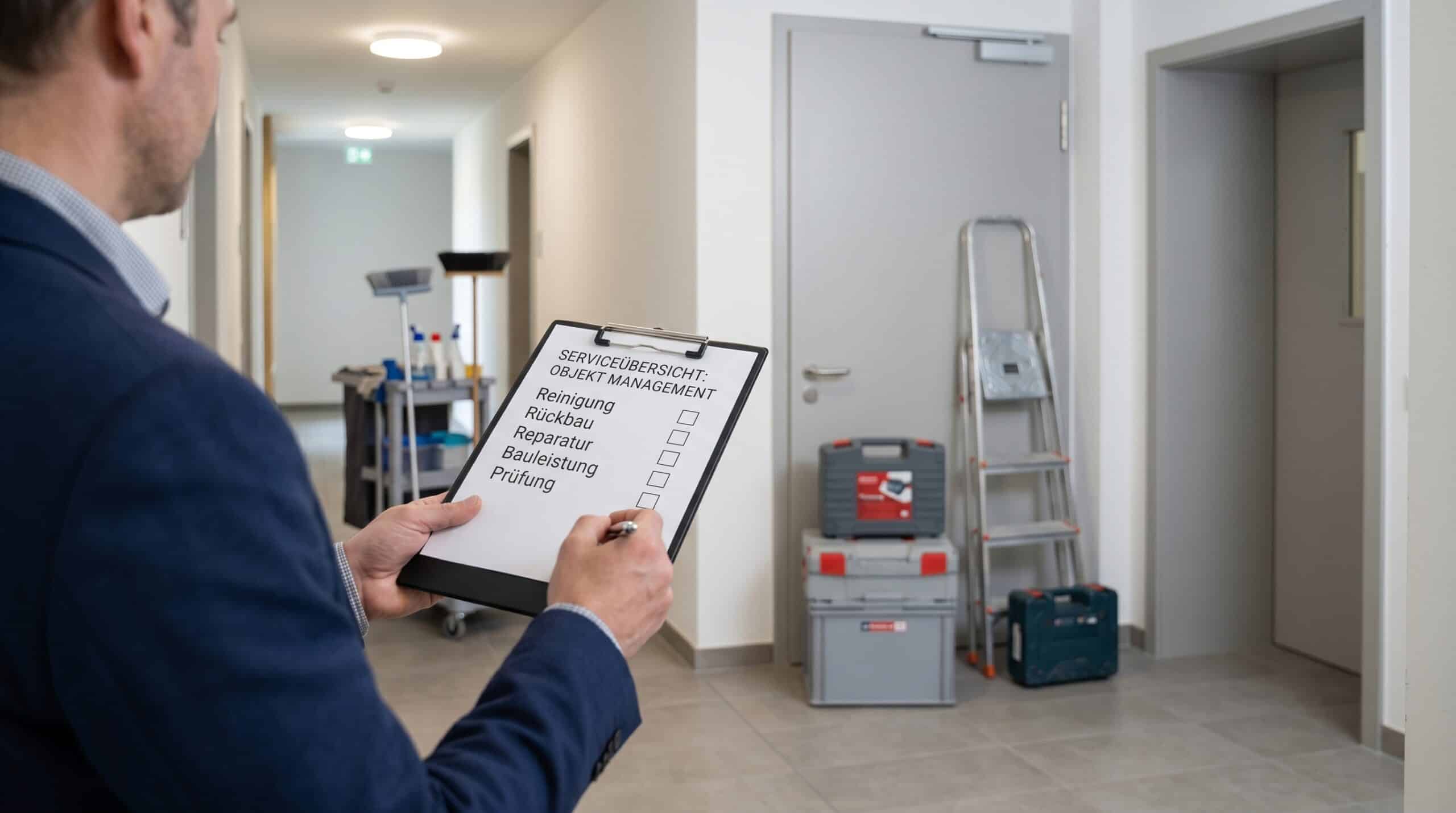 Bauleistung oder Dienstleistung: Auftraggeber prüft Leistung und Freistellungsbescheinigung im Objekt