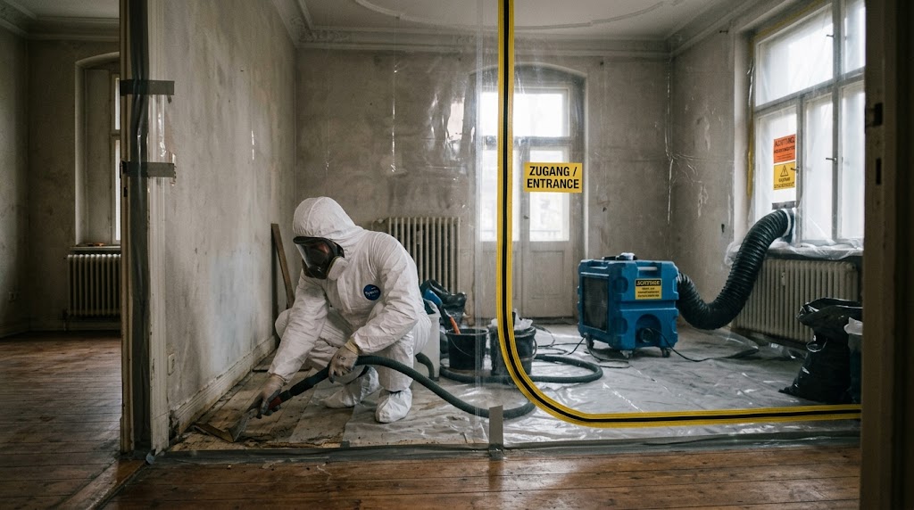 Schadstoffsanierung Kosten bei abgeschotteter Sanierungszone im Altbau